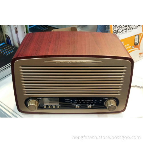 Retro Multi Function FM Radio Wood FM Radio (HF-RK18)